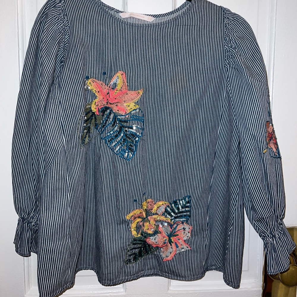 Zara Embroidered Blouse